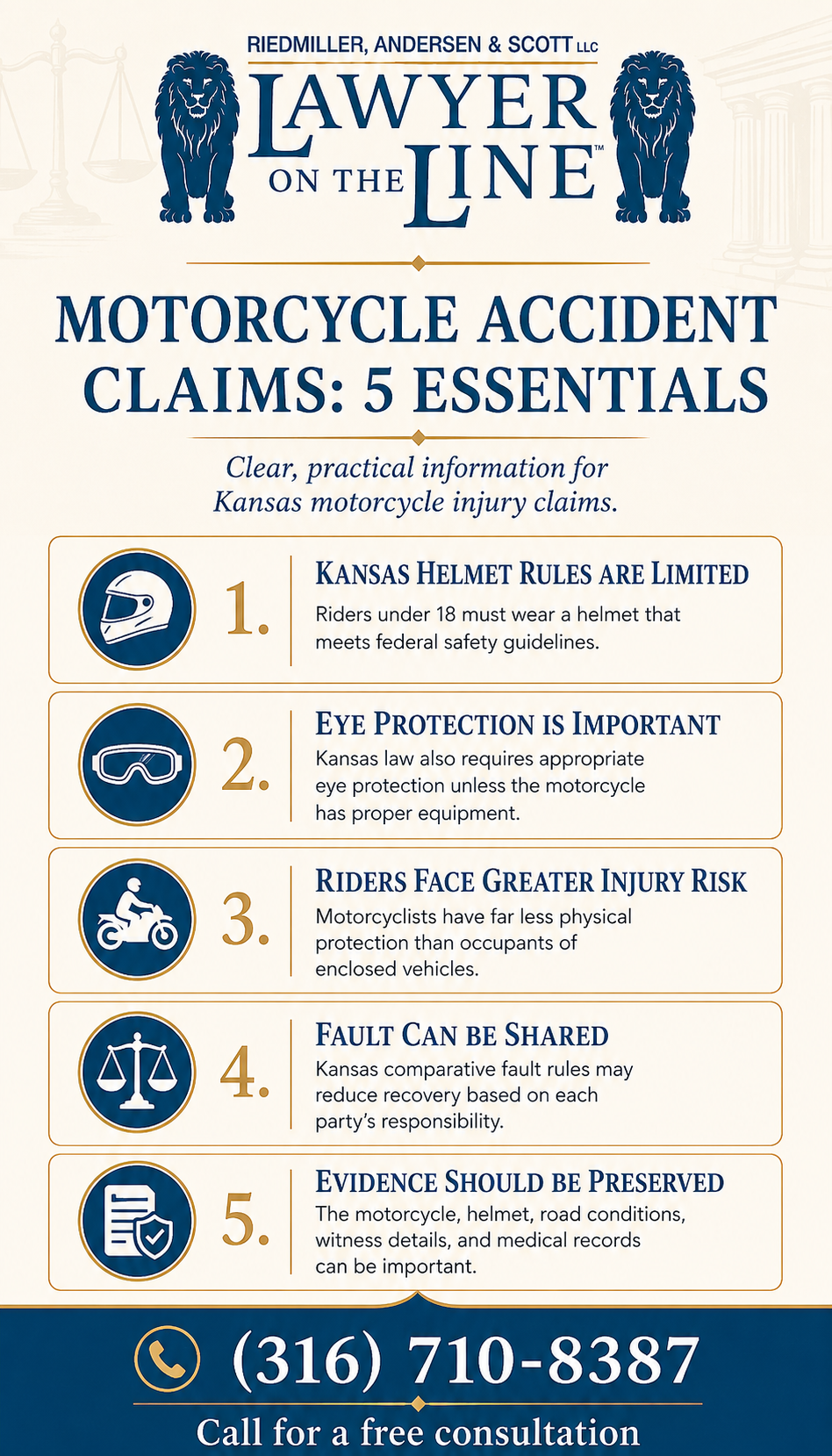 motorcycle accident attorney infographic