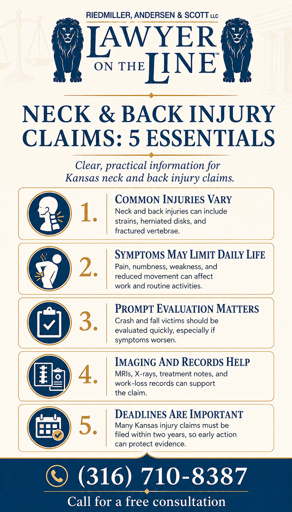 neck and back injury attorney infographic